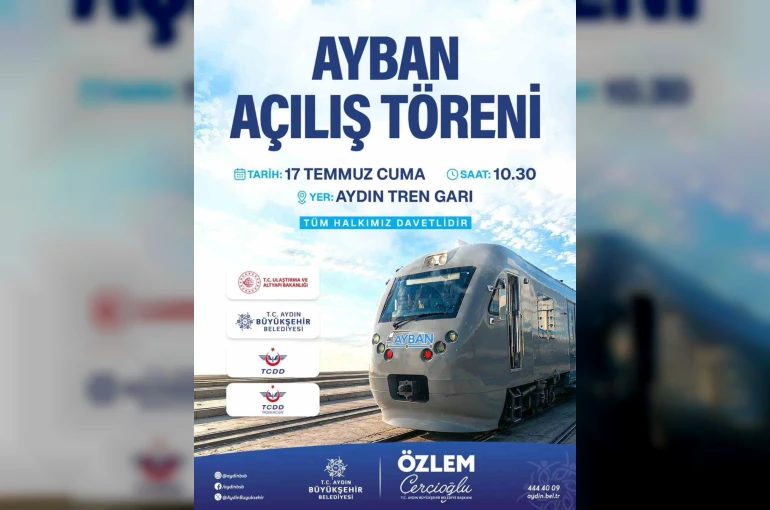 Aydın’da AYBAN banliyö hattı hizmete açılıyor