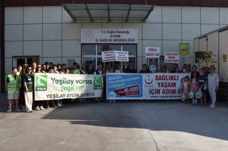 Aydın’da sağlıklı yaşam için yürüdüler 