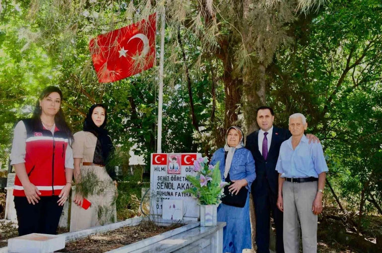 Aydın’da şehit öğretmenin ailesine anlamlı vefa