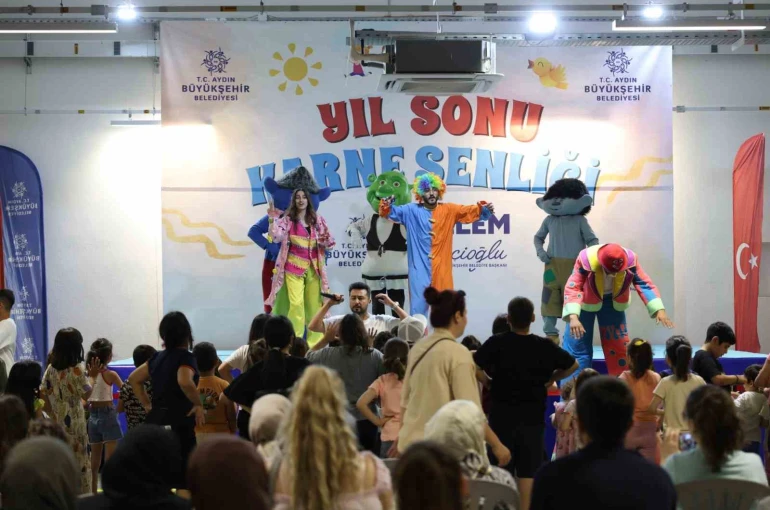 Aydın’da yıl sonu karne şenliği başladı