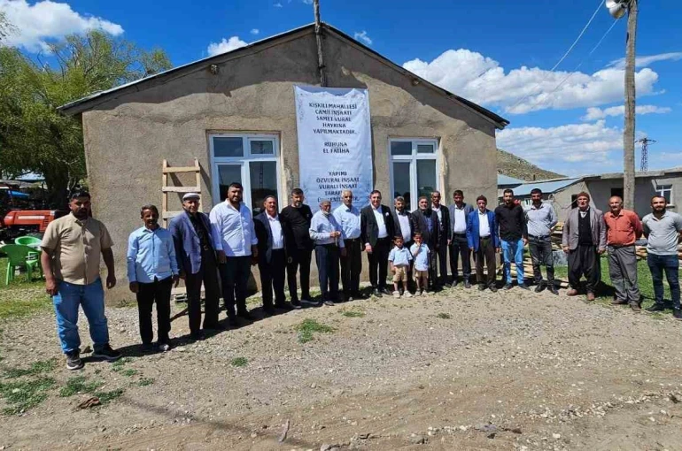 Aydınlar’da taziye evi ve caminin temeli dualarla atıldı