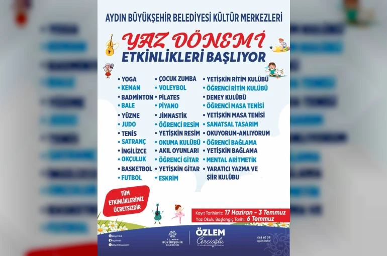 Aydınlı çocuklar yaz tatilinde eğlenirken öğrenecek