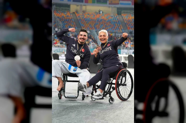 Aydınlı milli sporcu Uslu gümüş madalyanın sahibi oldu