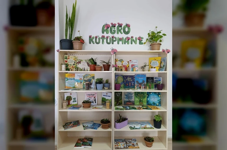 Aydıntepe’de öğrenciler için ’Agro Kütüphanesi’ oluşturuldu