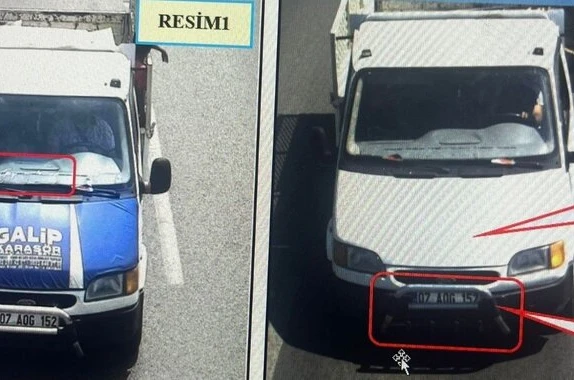 Aynı aracın üzerinde oynama yapıp, izini kaybettirmeye çalıştı