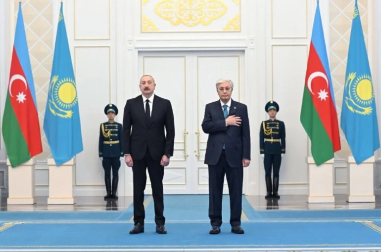 Azerbaycan Cumhurbaşkanı Aliyev, Kazak mevkidaşı Tokayev ile görüştü