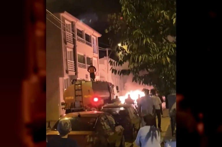 Babaeski’de otomobil yangını korkuttu