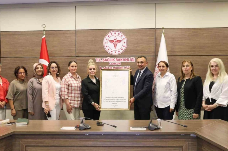 Bafra Sağlıklı Hayat Merkezi "Bebek Dostu" ünvanı aldı
