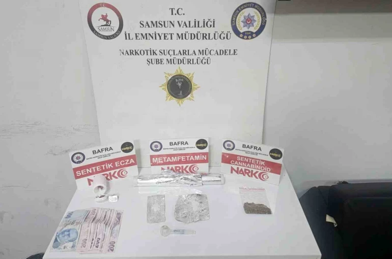 Bafra’da uyuşturucu operasyonu: 2 gözaltı