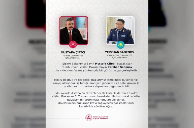 Bakan Çiftçi, Kazakistanlı mevkidaşı ile video konferansla görüştü