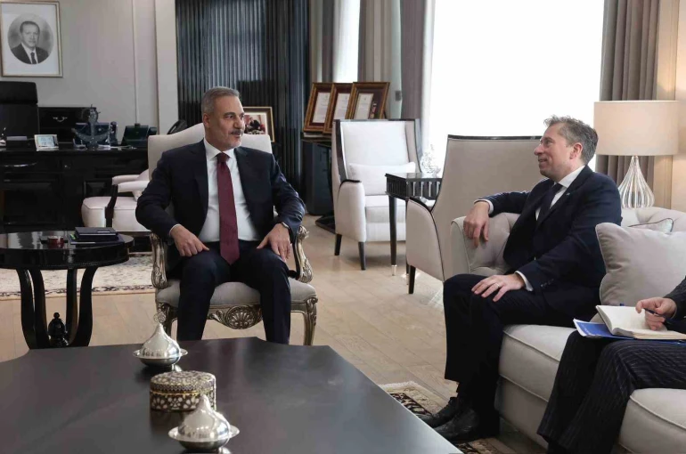 Bakan Fidan, BM İnsani İşlerden Sorumlu Genel Sekreter Yardımcısı ve Acil Yardım Koordinatörü Fletcher’i kabul etti