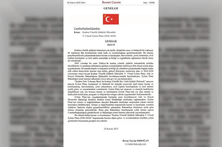Bakan Göktaş: "2026-2030 dönemini kapsayan ‘Kadına Yönelik Şiddetle Mücadele 5’inci Ulusal Eylem Planımız’ Resmi Gazete’de yayımlanarak yürürlüğe girdi" 