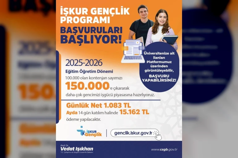 Bakan Işıkhan: "İŞKUR Gençlik Programımıza başvurular başlıyor"