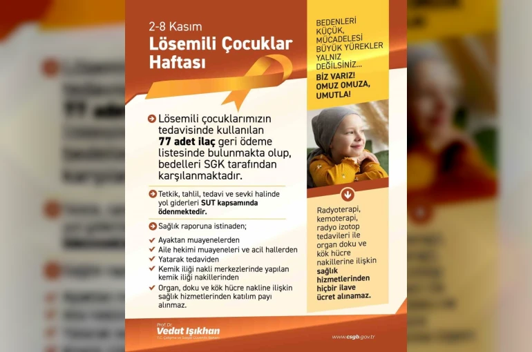 Bakan Işıkhan’dan Lösemili Çocuklar Haftası paylaşımı