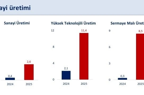 Bakan Şimşek: "Sanayi üretiminde yıllık yüzde 2,6 artış gerçekleşti"