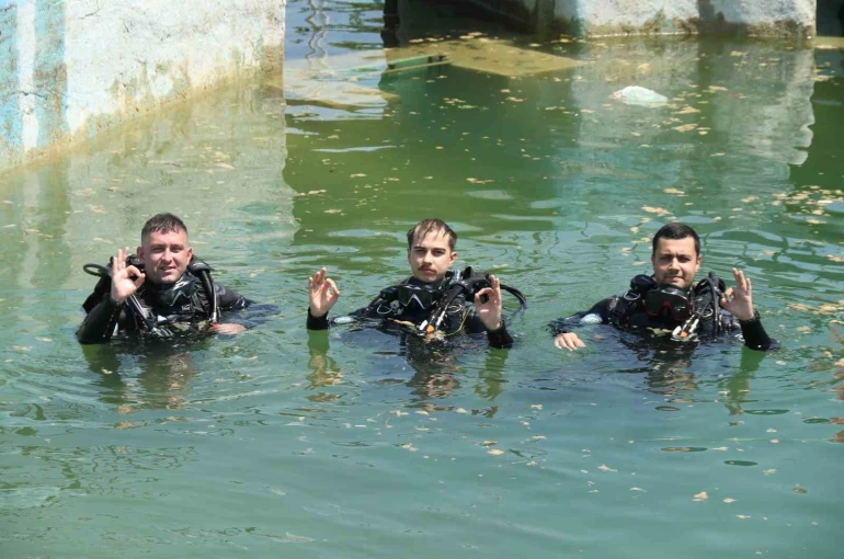 ‘Balık Adamlar’ Sakaryabaşı’nda eğitimlerini sürdürüyor