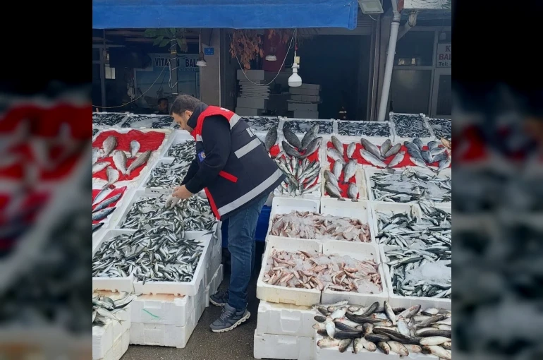 Balık tezgahları denetlendi