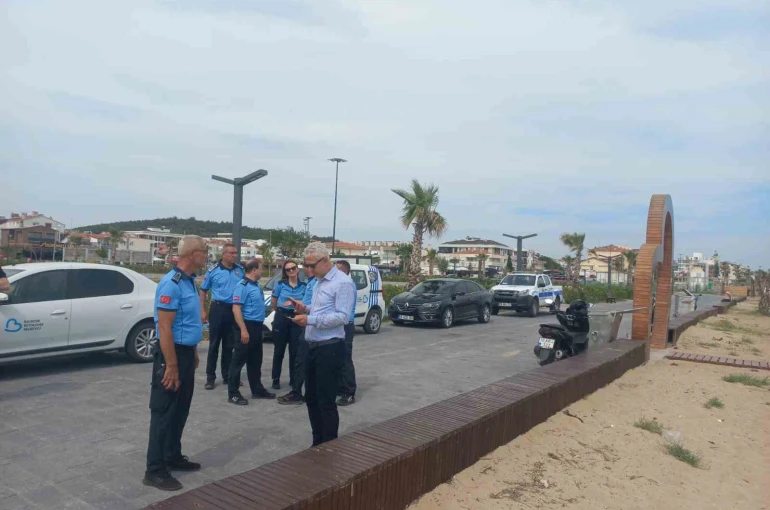 Balıkesir Büyükşehir Belediyesi’nden Sarımsaklı Plajı’nda sıkı denetim