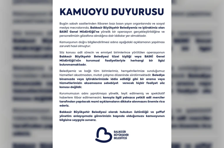 Balıkesir’de imar yolsuzluğu iddiası: 4 gözaltı