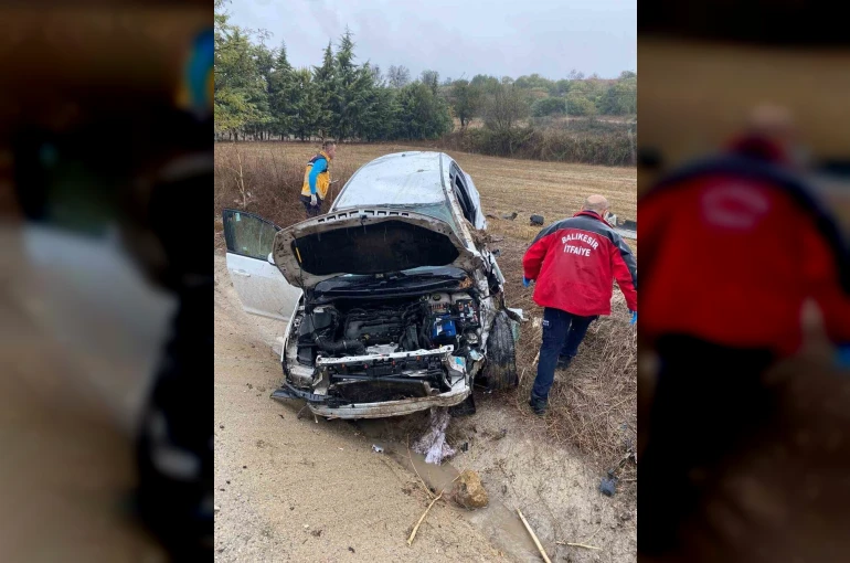 Balıkesir’de trafik kazası: 2 yaralı