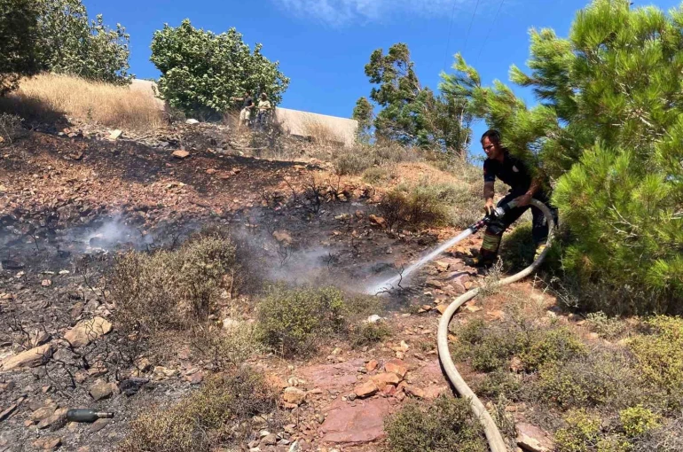 Balıkesir’deki anız yangını kontrol altına alındı