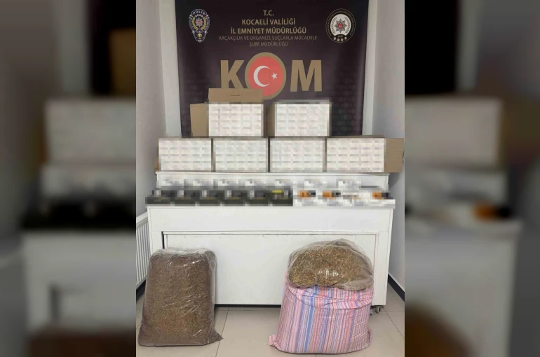 Bandrolsüz 75 bin dal boş makaron ele geçirildi