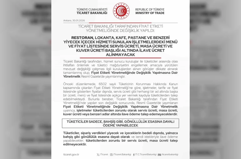 Bartın’da restoran ve kafelere ilave ücret uyarısı