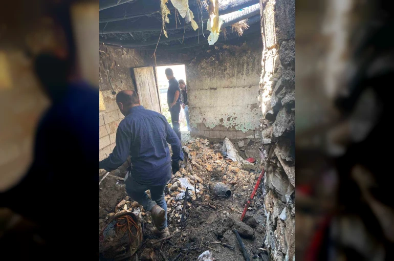 Başkale’de tandır evi yangını