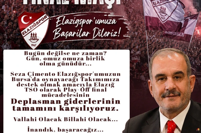 Başkan Alan, Elazığspor’un deplasman giderlerini karşıladı