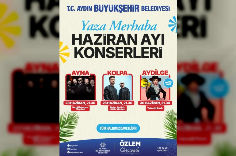 Başkan Çerçioğlu: "Yaza Merhaba Konserlerimize tüm vatandaşlarımızı davet ediyorum"