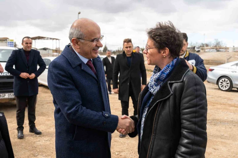 Başkan Er, Fransız heyetle Malatya’da kurulacak ayrıştırma tesisi alanını inceledi