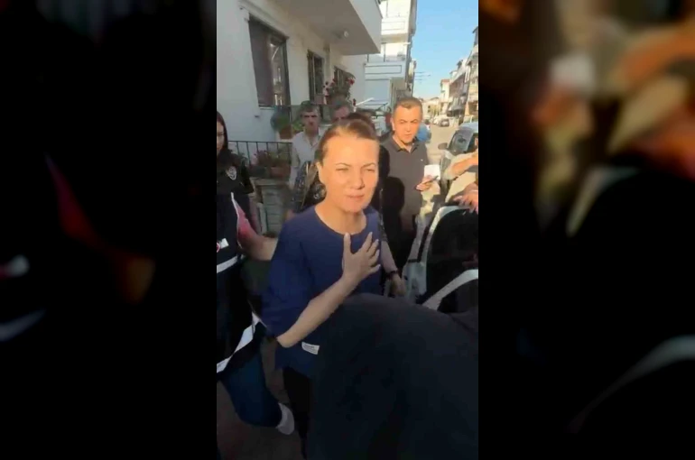 Başkan Fatma Kaplan Hürriyet’in, polis aracına bindiği anların görüntüsü ortaya çıktı