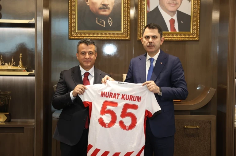 Başkan Halit Doğan, Bakan Murat Kurum’a Samsun projelerini anlattı