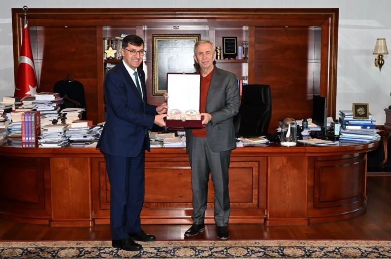 Başkan Kahveci, Mansur Yavaş ile ortak yatırım alanlarını ele aldı 