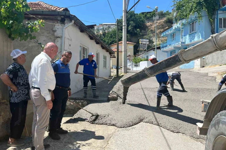 Başkan Kumral mahallerde yürütülen çalışmaları yerinde inceledi
