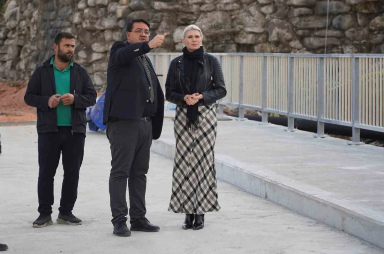 Başkan Subaşı Hamsu Köprüsündeki çalışmaları yerinde inceledi