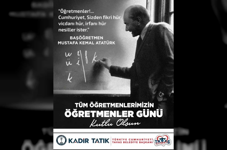 Başkan Tatık; "Bilgi ve sevgileriyle çocuklarımıza ışık olan öğretmenlerimize minnettarız"