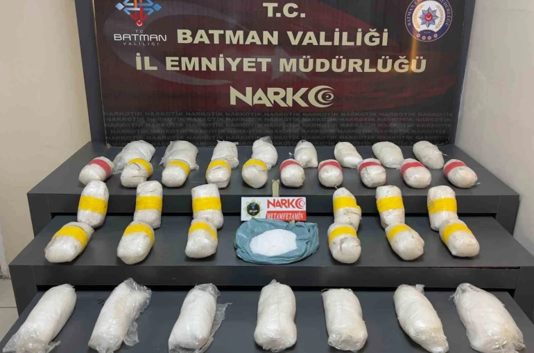 Batman’da uyuşturucu operasyonu: 19 kilo metamfetamin ele geçirildi
