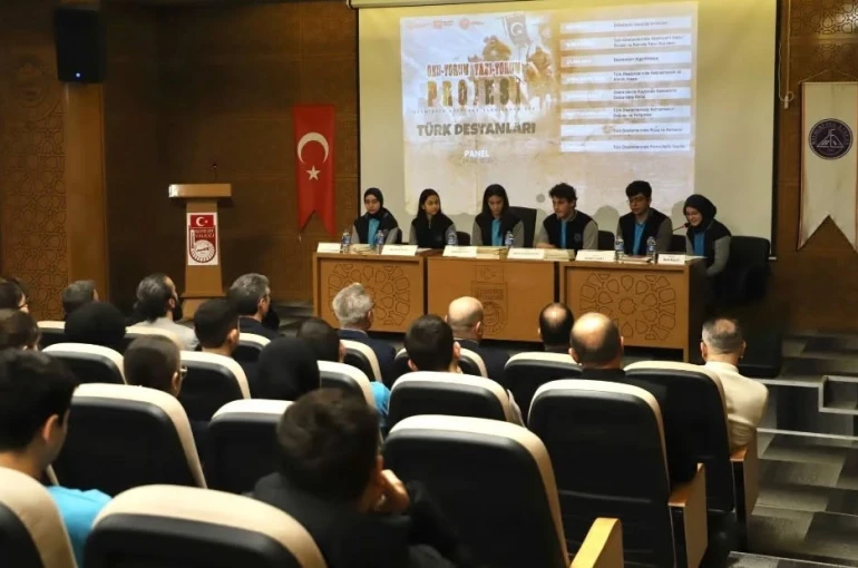Bayburt Fen Lisesi öğrencilerinden Türk destanları paneli