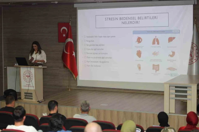 Bayburt İl Sağlık Müdürlüğünden personele stres yönetimi eğitimi