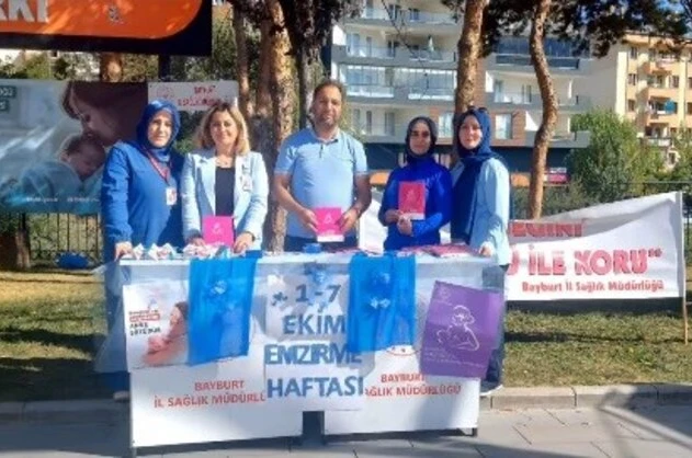 Bayburt’ta Emzirme ve Normal Doğum Haftası kapsamında farkındalık etkinliği düzenlendi