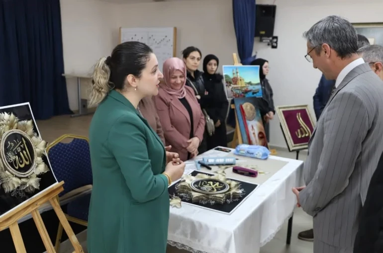 Bayburt’ta ’Sevginin Diliyle Değerlerimiz’ sergisi açıldı