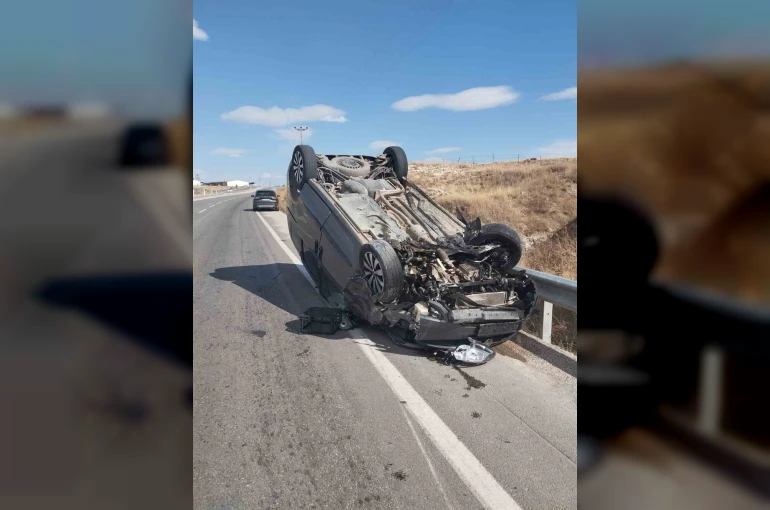 Bayburt’ta trafik kazası: 2 yaralı