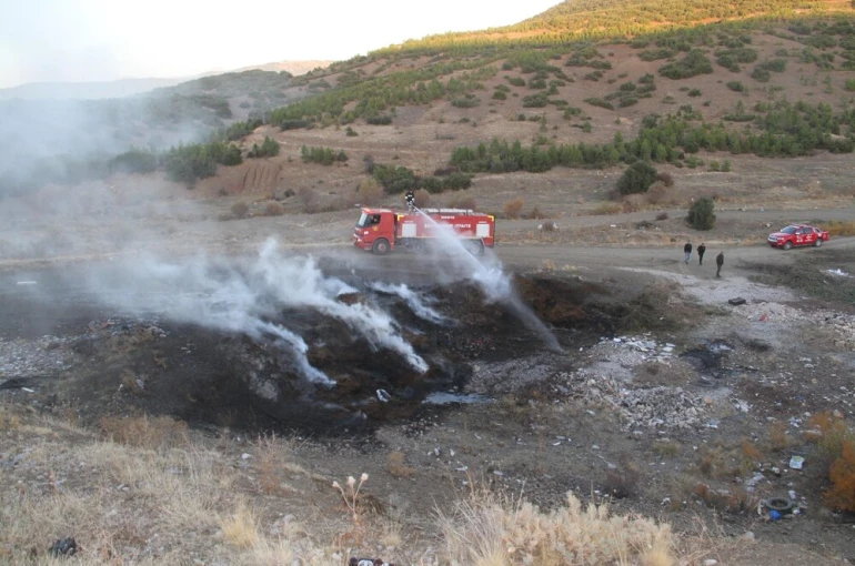 Beyşehir'de ormanlık alan içerisinde çıkan yangın paniğe neden oldu