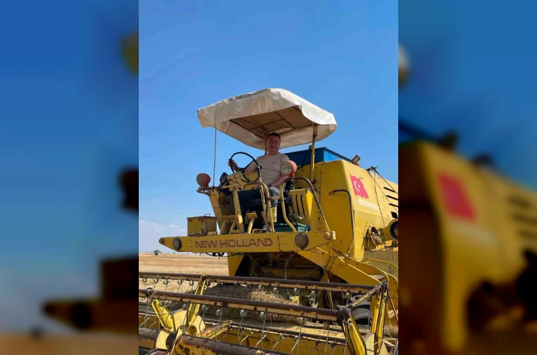 Beyşehir’de hasat mesaisi sürüyor