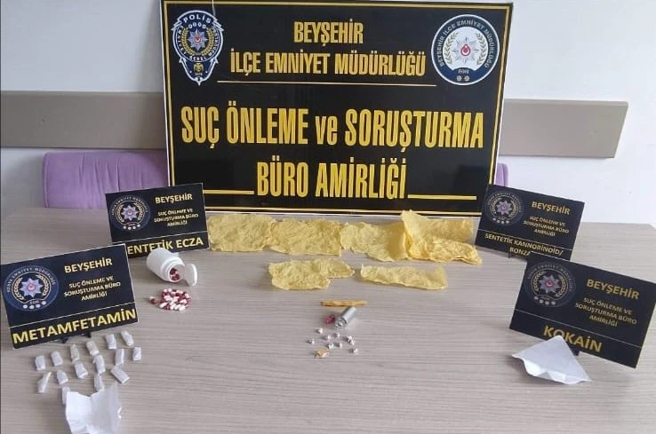 Beyşehir’de polis ekiplerinden zehir tacirlerine darbe