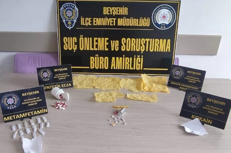 Beyşehir’deki uyuşturucu operasyonunda 2 şüpheli tutuklandı