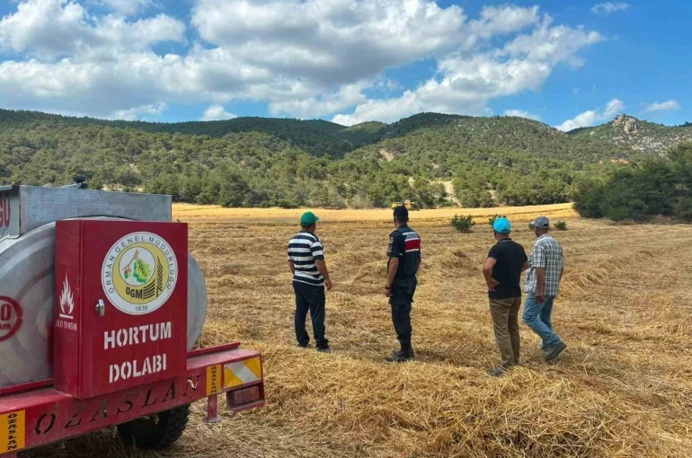 Biçerdöver operatörlerine yangın uyarısı
