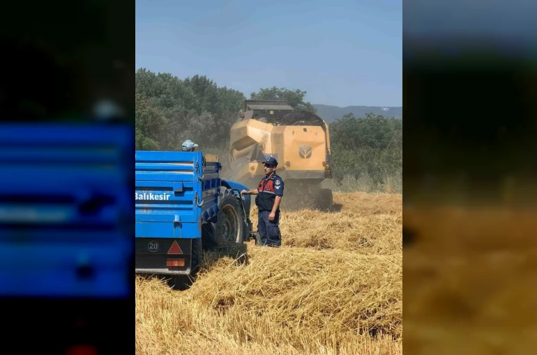 Biçerdöverler jandarma denetiminden geçti