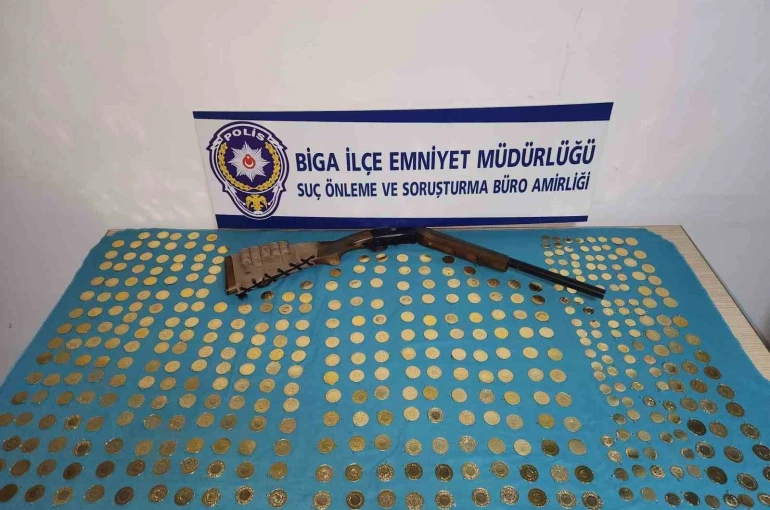 Biga’da 438 adet sahte altın ele geçirildi